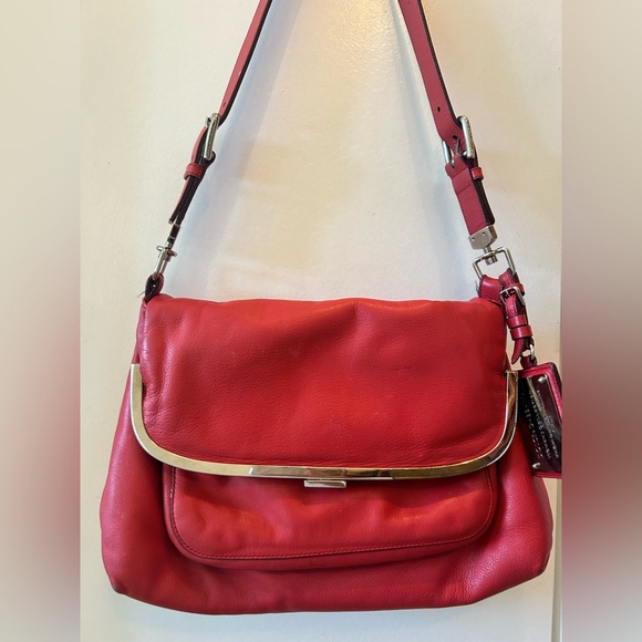 Dolce & Gabbana Red Leather Shoulder Bag - Picture 1 of 16